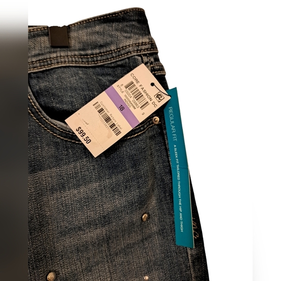 NWT Inc studded distressed jeans size 18 - Picture 3 of 5